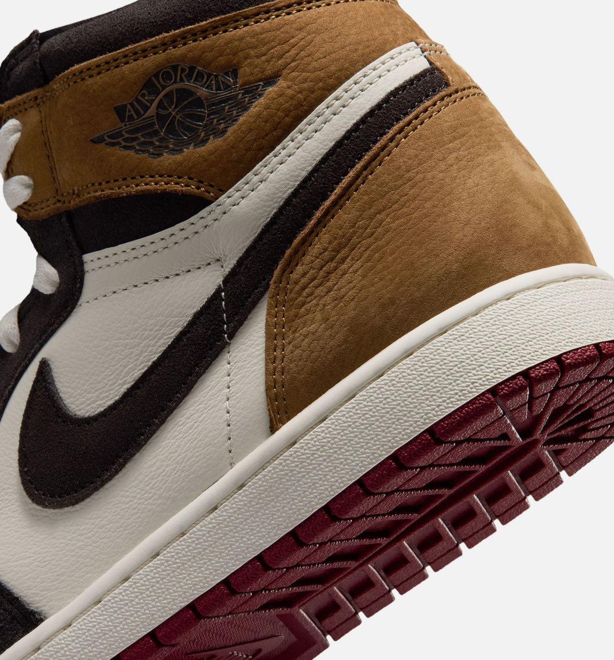 Air Jordan 1 Retro High OG Love Letter Men's Shoes - Shadow Brown/Team Red/Light British Tan