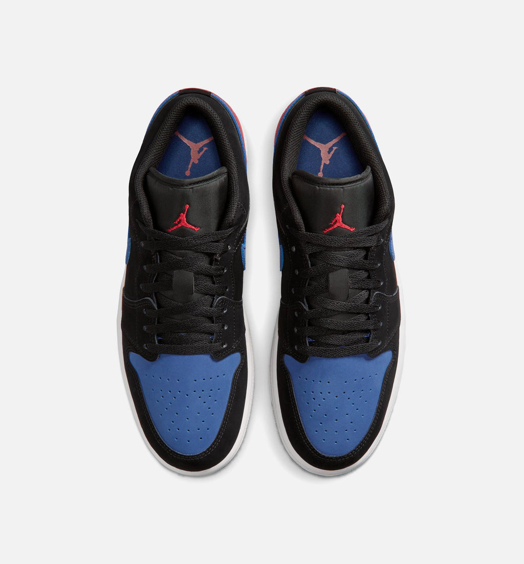 Air Jordan 1 Low Men's Shoes - Black/White/True Blue/Varsity Red