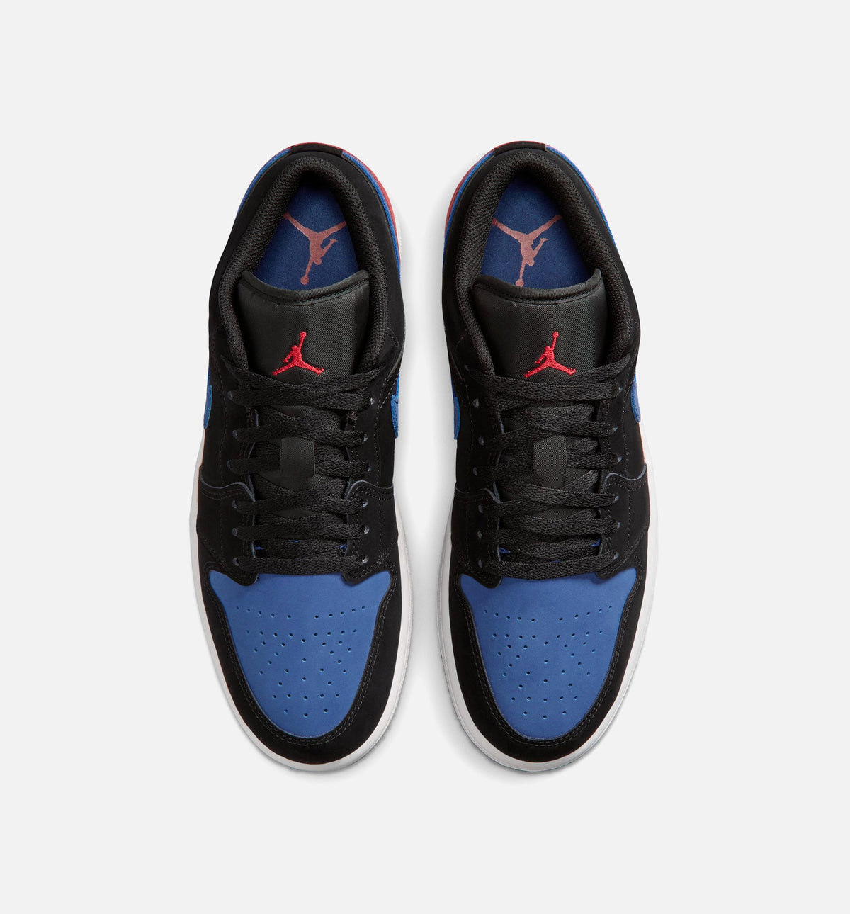 Air Jordan 1 Low Men's Shoes - Black/White/True Blue/Varsity Red