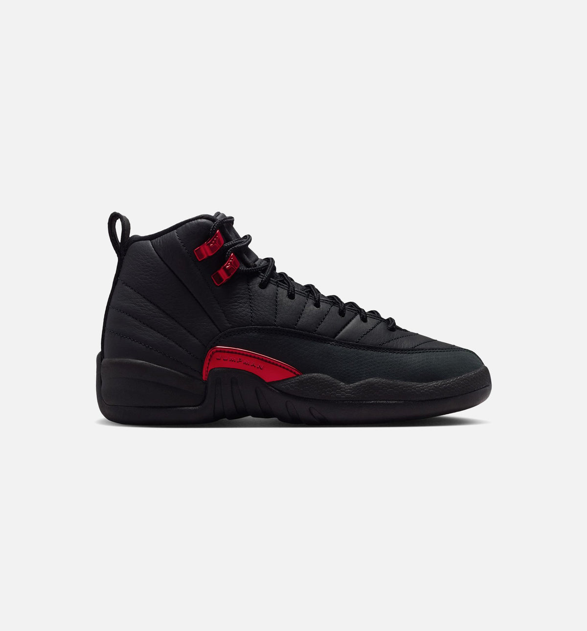 Air Jordan 12 Retro Bloodline Grade School Shoes - Black/Varsity Red