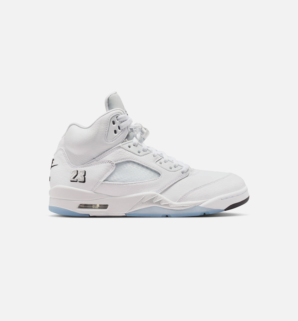 Air Jordan 5 Retro OG White Metallic Men's Shoes - White/Metallic Silver/Black