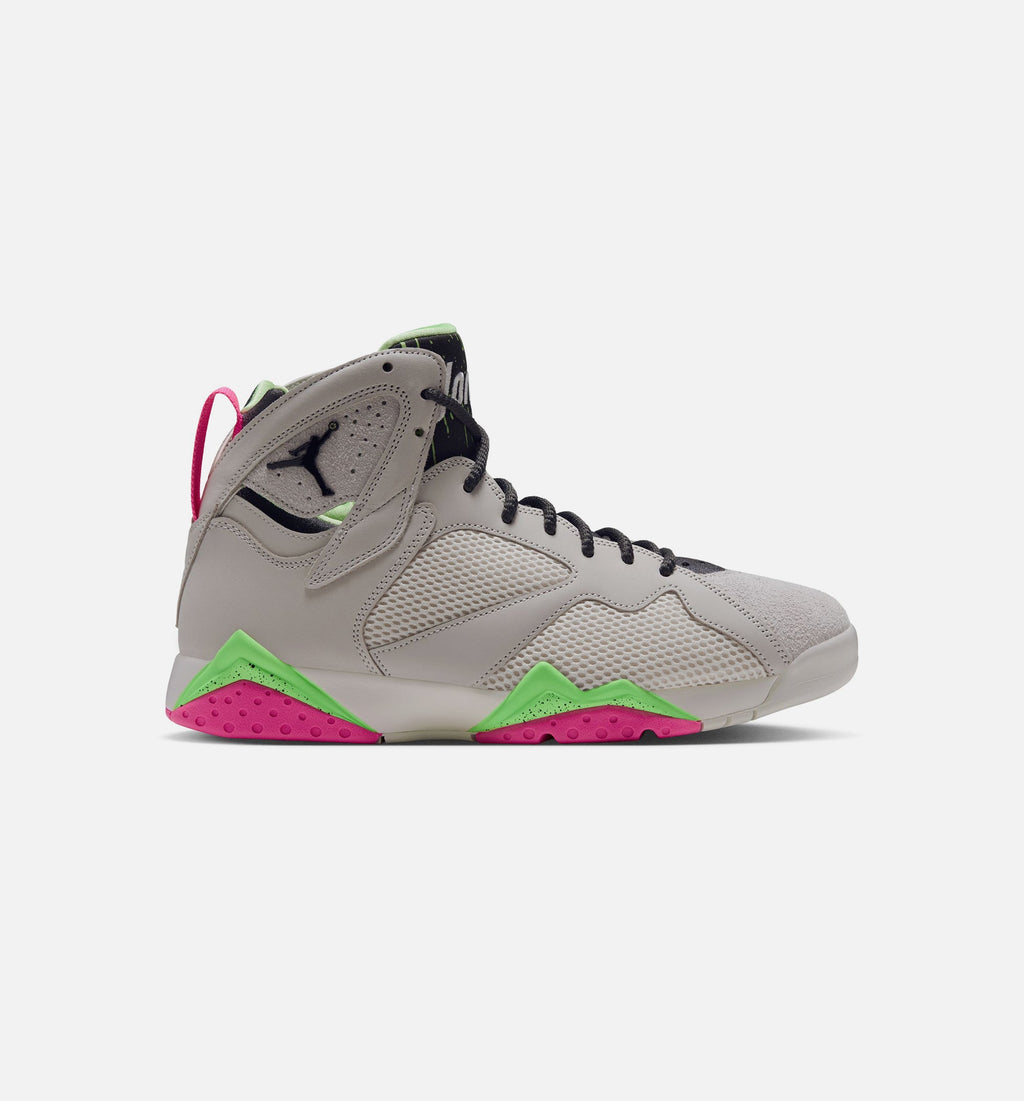 Air Jordan 7 Retro Tennis Day Men's Shoes - Phantom/Lime Blast/Pink Blast/Anthracite