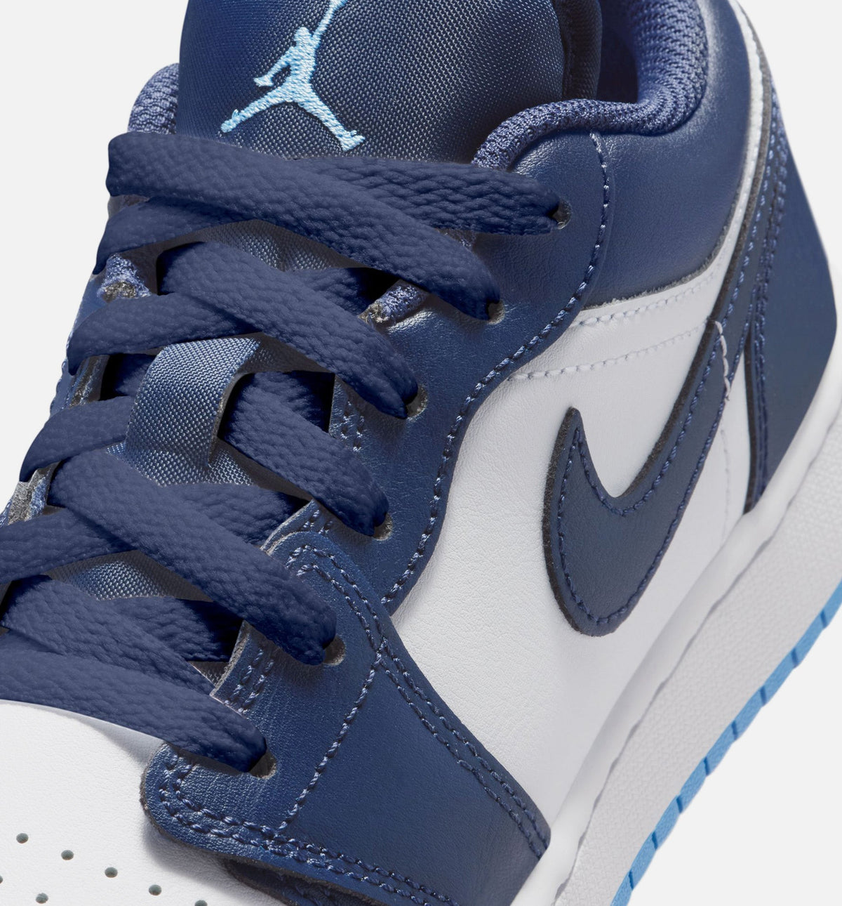 Air Jordan 1 Low Grade School Shoes - Midnight Navy