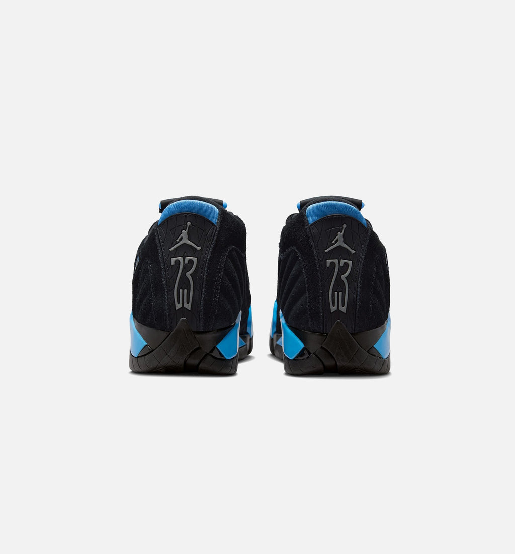 Air Jordan 14 Retro Black University Blue Grade School Shoes - Black/White/University Blue