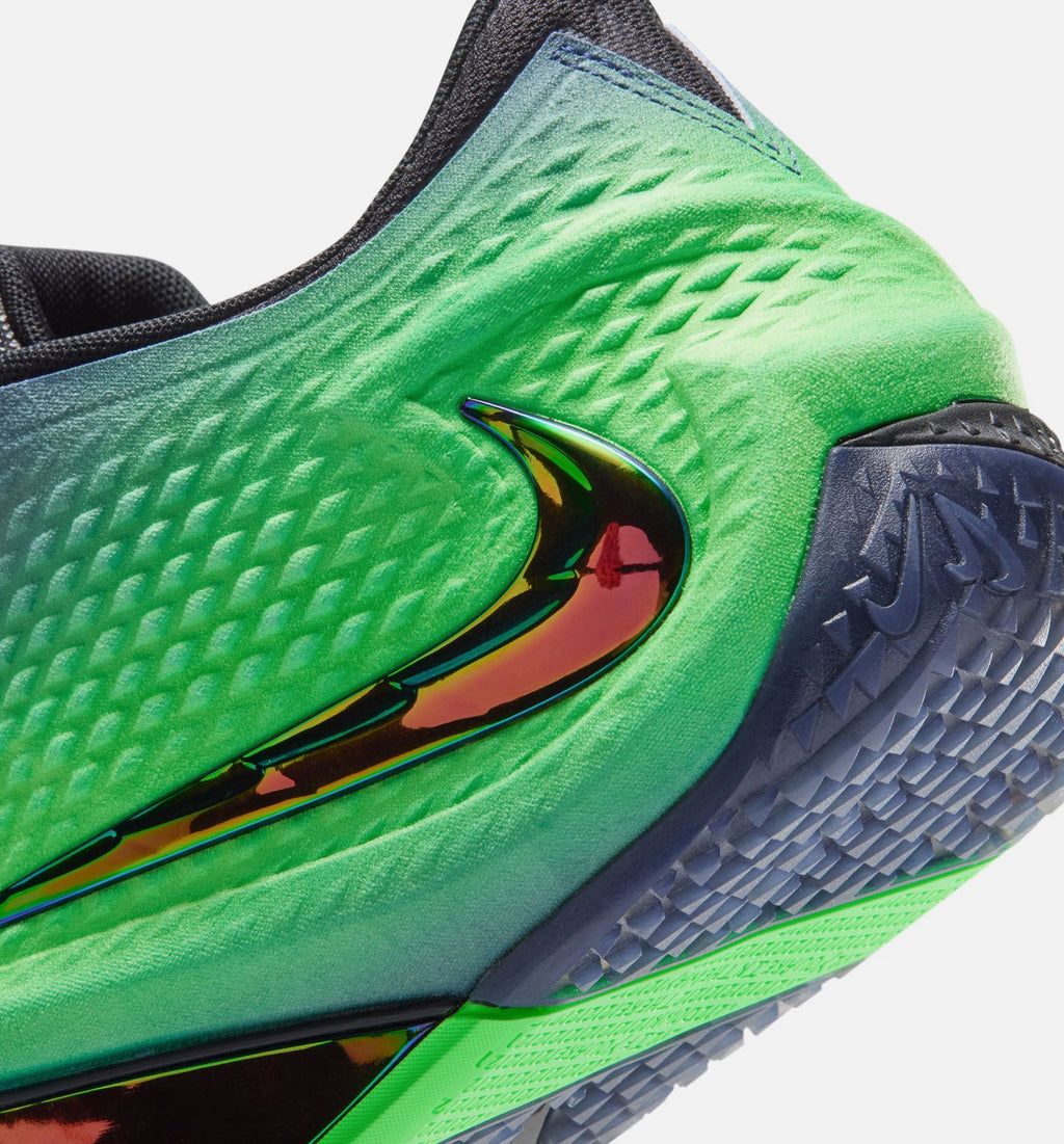 Ja 4 Nightmare Men's Shoes - Obsidian/Black/Voltage Green/Metallic Silver