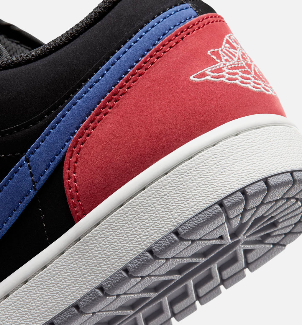 Air Jordan 1 Low Men's Shoes - Black/White/True Blue/Varsity Red
