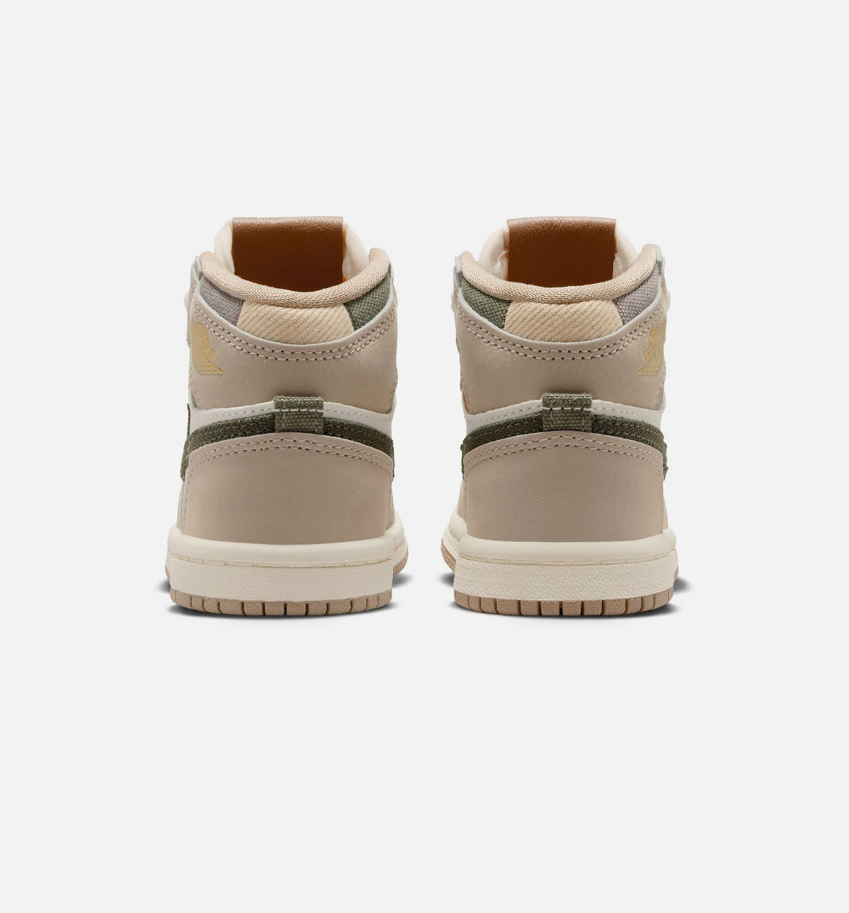 Air Jordan 1 Retro High OG Infant & Toddler Shoes - Khaki/Sail/Coconut Milk/Cargo Khaki
