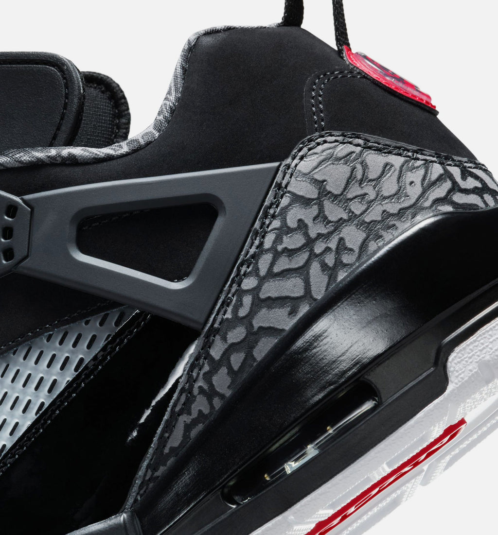 Spizike Low Black and Classic Green Men's Shoes - Black/Classic Green/White/Varsity Red