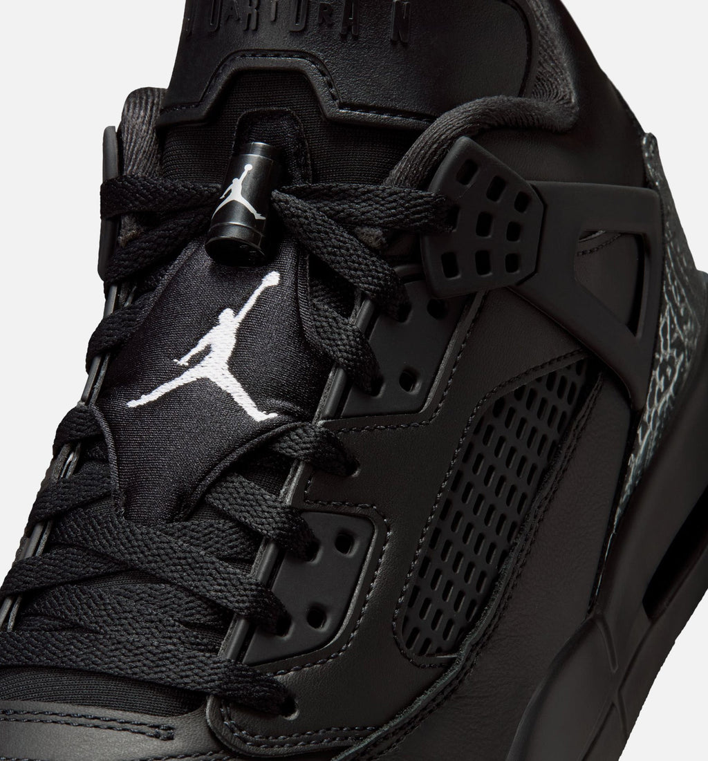 Spizike Low Black and Metallic Silver Men's Basketball Shoes - Black/Metallic Silver