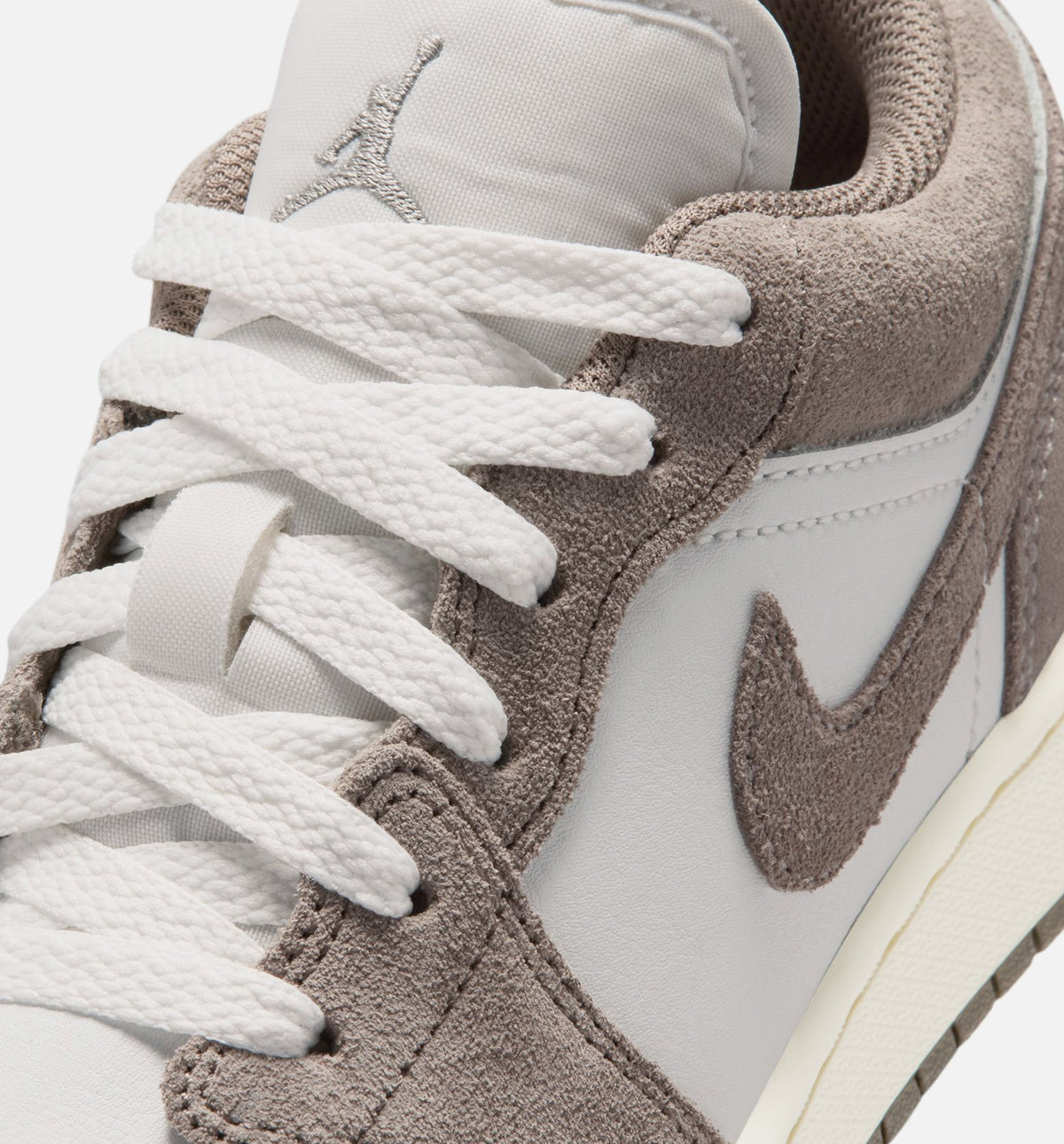 Air Jordan 1 Low Grade School Shoes - Olive Grey