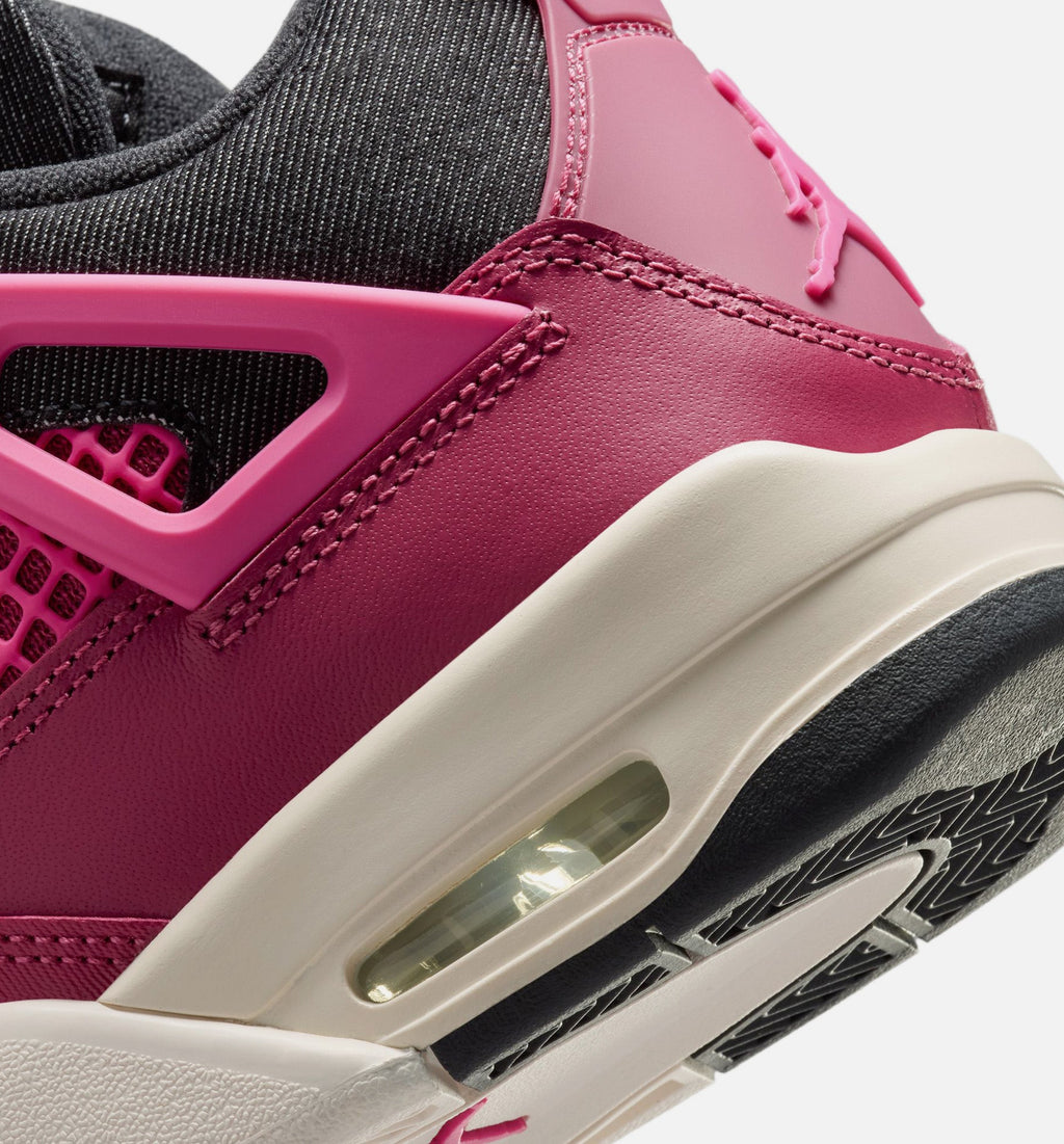 Air Jordan 4 Retro She's A Star Grade School Shoes - Sweet Beet/Desert Pink/Off Noir/Chalk