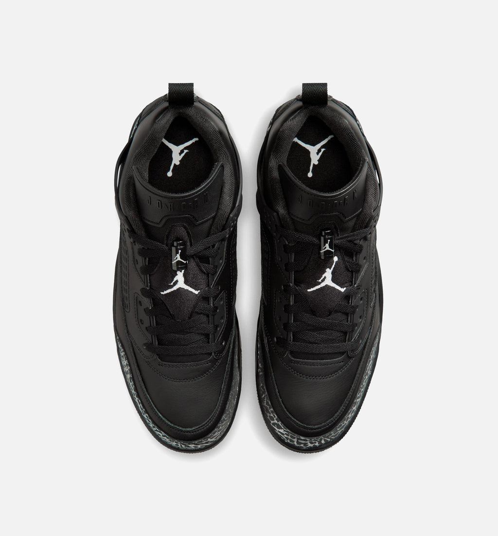 Spizike Low Black and Metallic Silver Men's Basketball Shoes - Black/Metallic Silver