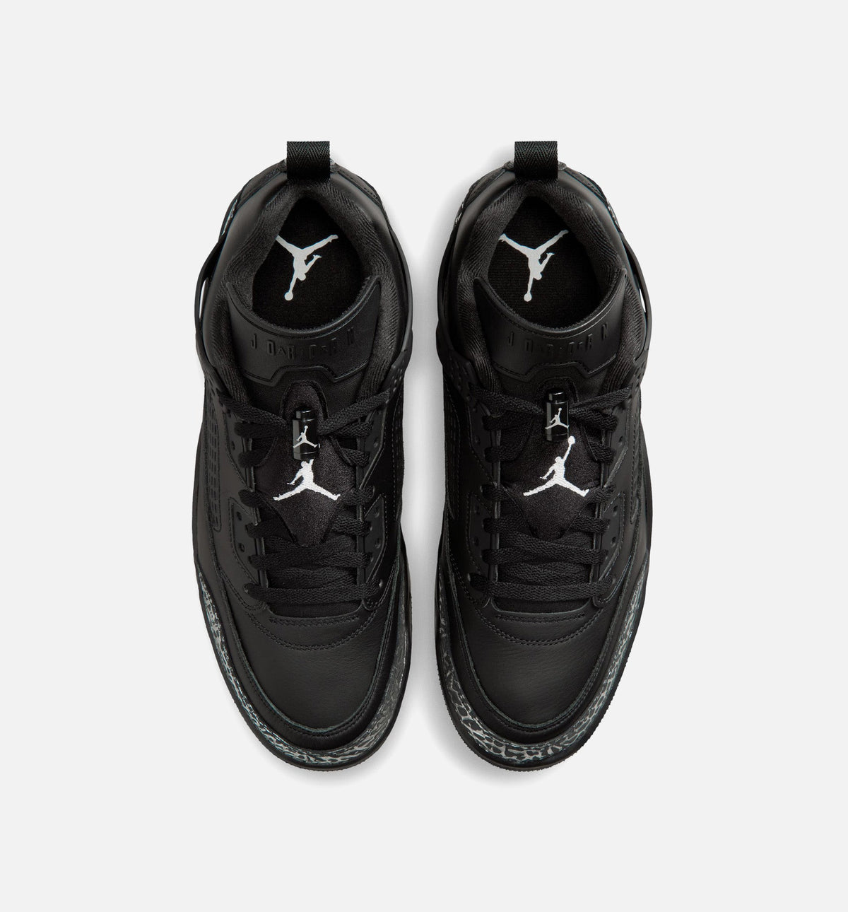 Spizike Low Black and Metallic Silver Men's Basketball Shoes - Black/Metallic Silver