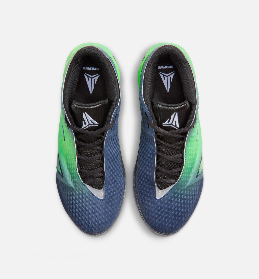Ja 4 Nightmare Men's Shoes - Obsidian/Black/Voltage Green/Metallic Silver