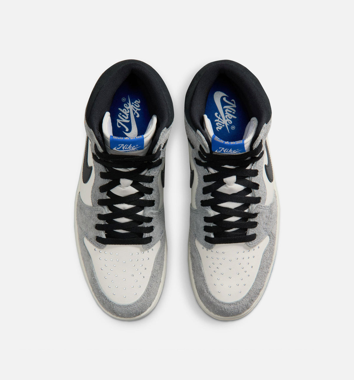 Air Jordan 1 Retro High OG Men's Shoes - Cool Grey/Black/Sail/Game Royal/White