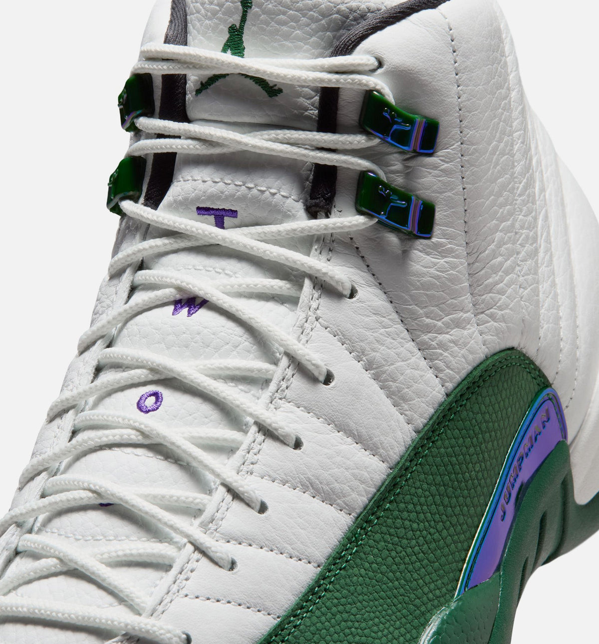 Air Jordan 12 Retro “Idols Become Rivals” Men's Shoes - Summit White / Gorge Green / Fierce Purple