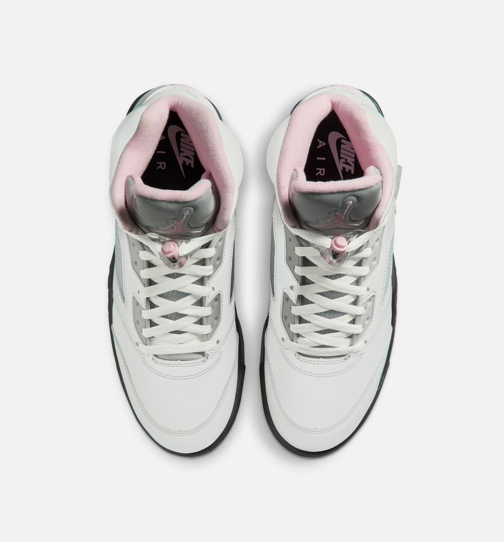 Air Jordan 5 Retro Medium Soft Pink Men's Shoes - White/Soft Pink/Black