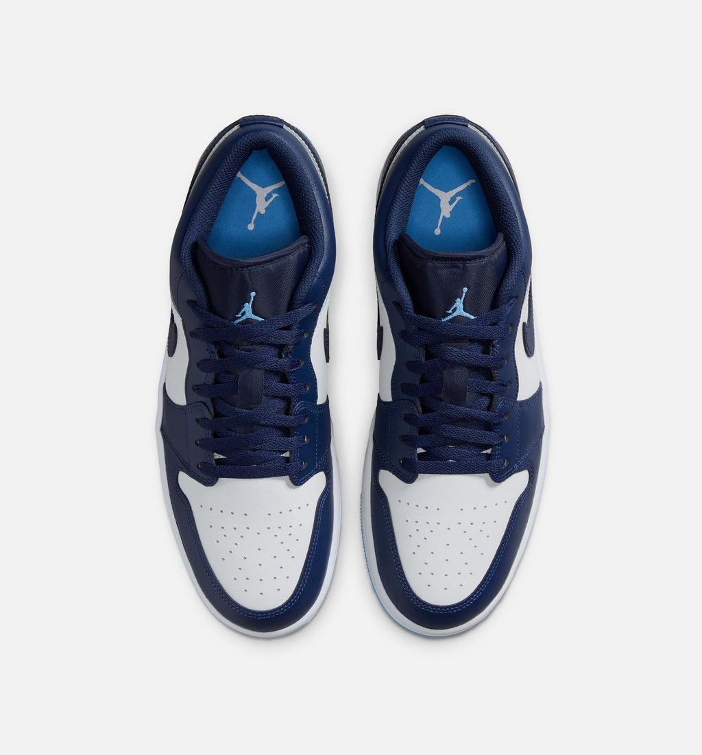 Air Jordan 1 Low Men's Shoes - Midnight Navy/University Blue/White