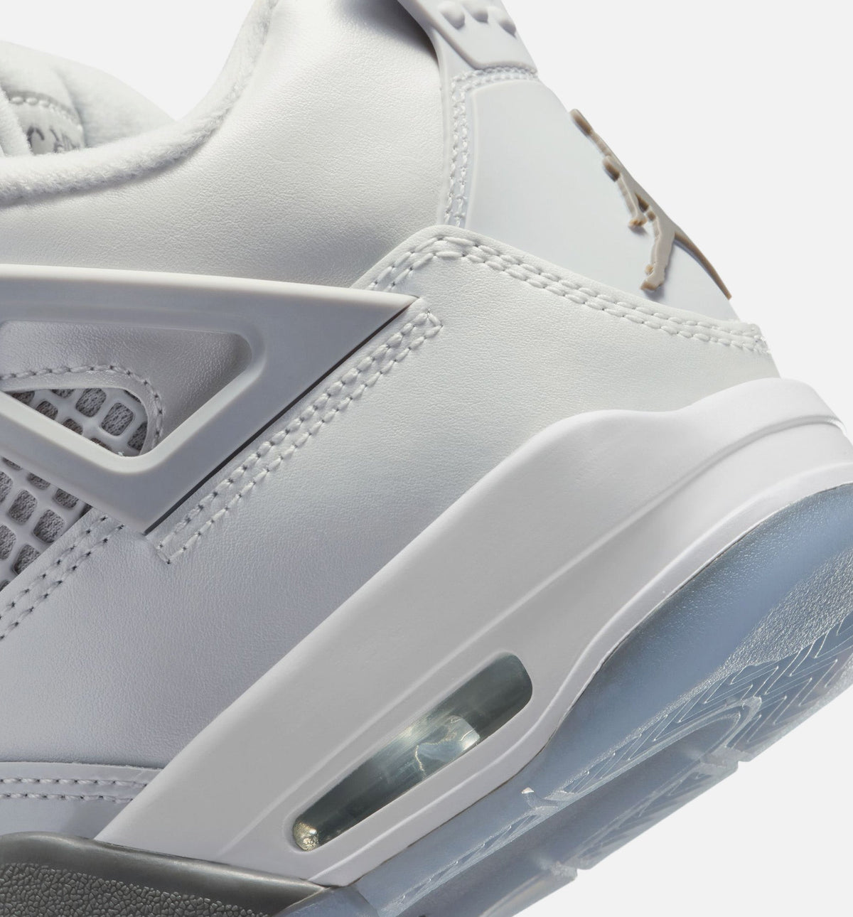 Air Jordan 4 Retro Blue Chill Grade School Shoes - Photon Dust/Blue Chill/Flat Pewter/White/Blue Tint