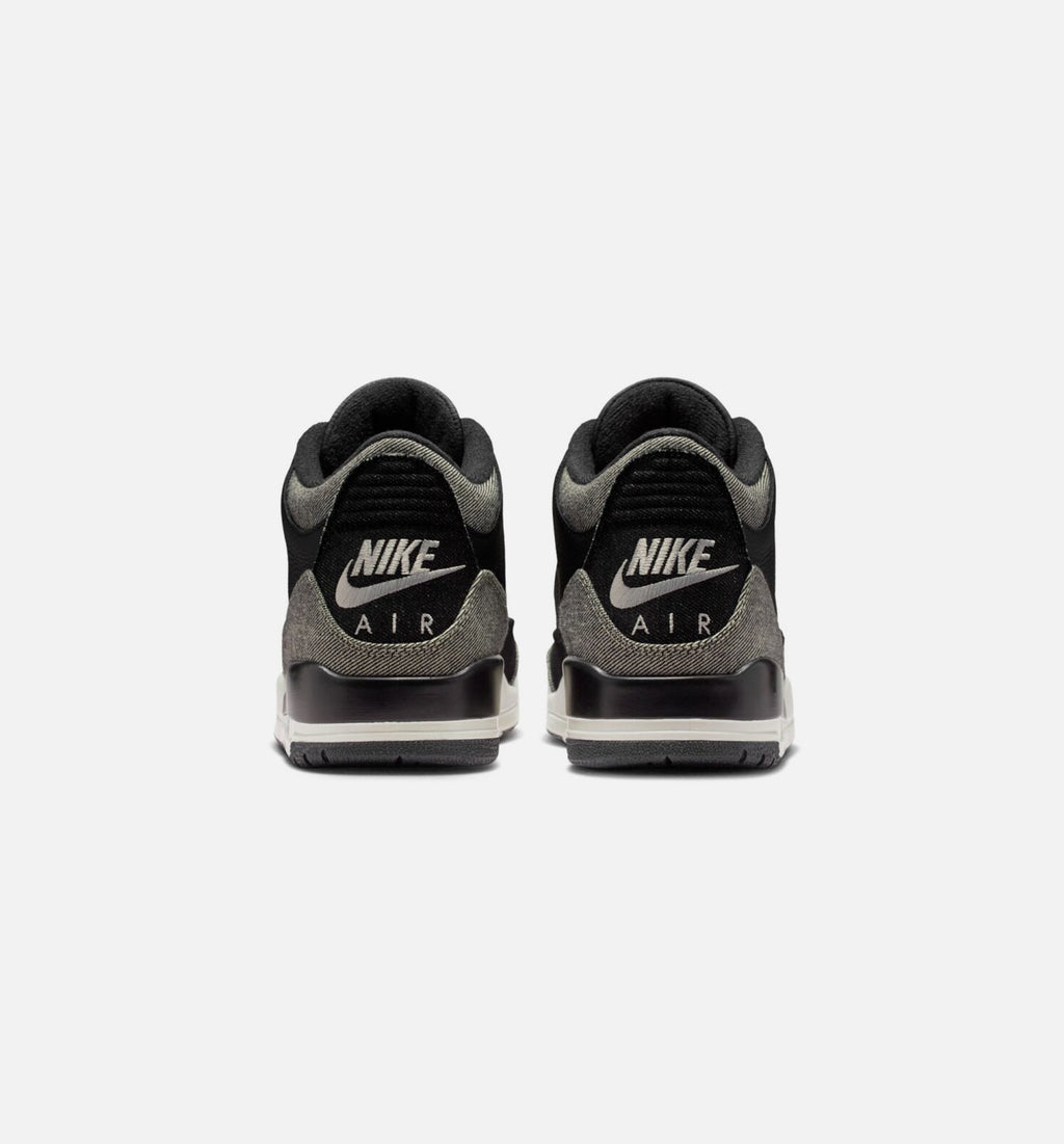 Air Jordan 3 x Levi's Black and White Men's Shoes - Denim/Black/Gym Red