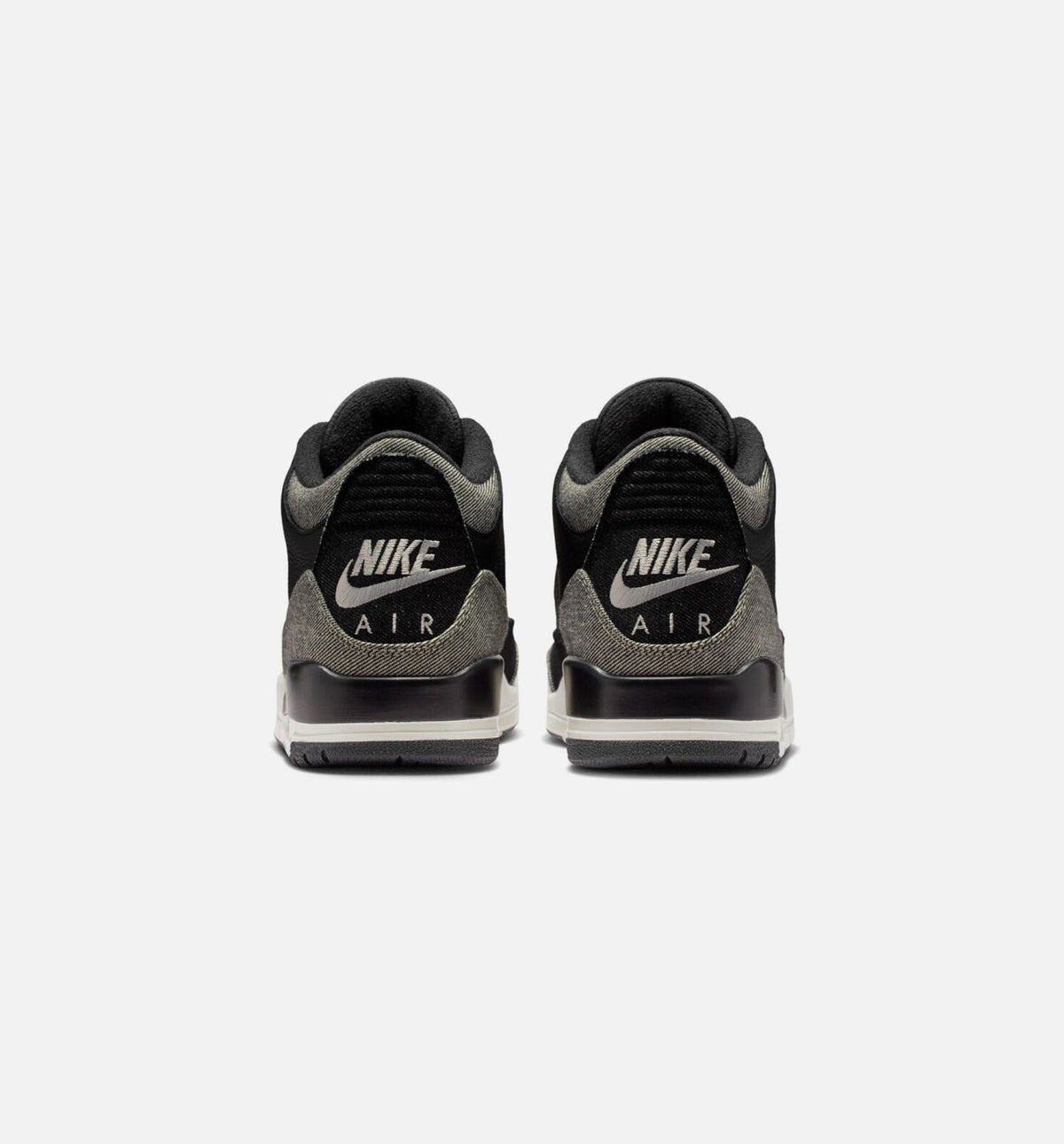 Air Jordan 3 x Levi's Black and White Men's Shoes - Denim/Black/Gym Red