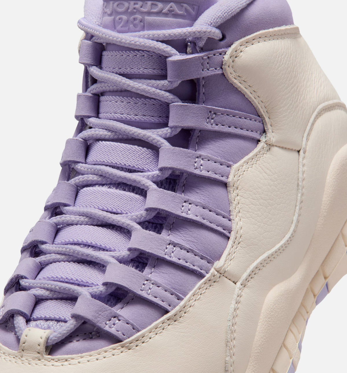 Air Jordan 10 Retro Hydrangeas Women's Shoes - Chalk/Hydrangeas/Wild Grape