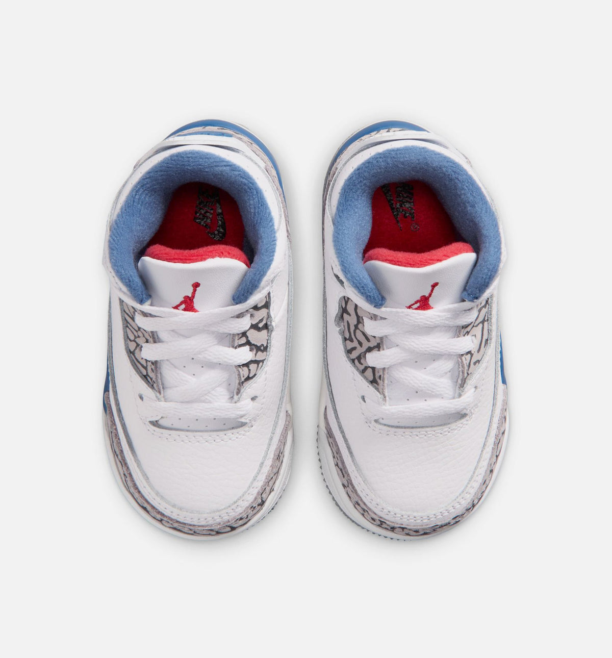 Air Jordan 3 Retro OG True Blue Infant & Toddler Shoes - White/Fire Red/True Blue