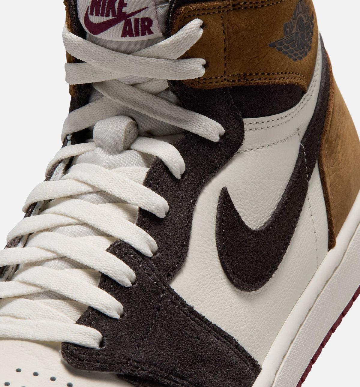 Air Jordan 1 Retro High OG Love Letter Men's Shoes - Shadow Brown/Team Red/Light British Tan