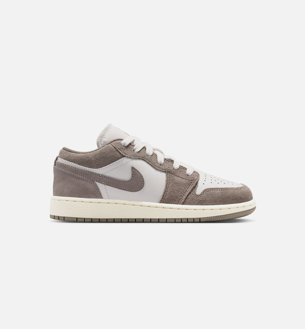 Air Jordan 1 Low Grade School Shoes - Olive Grey