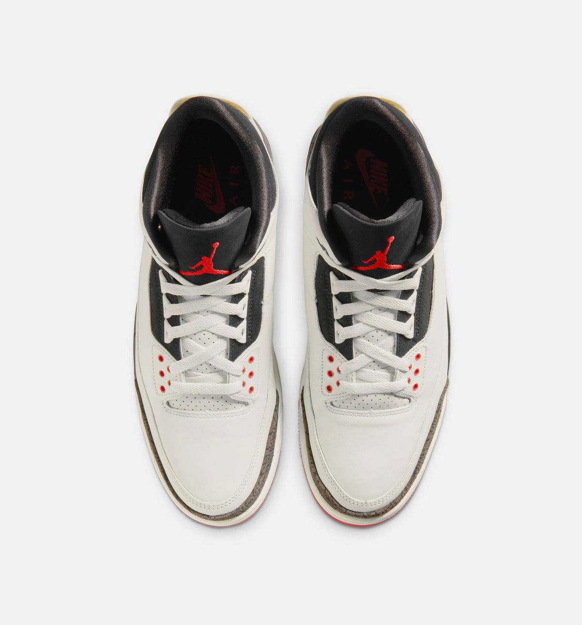 Air Jordan 3 Retro Sail and University Red Men's Shoes - Sail/Black/University Red/Pale Ivory