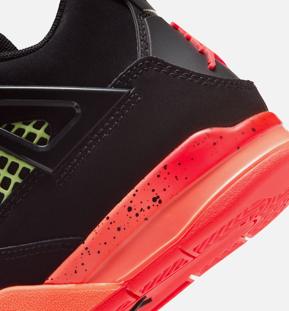 Air Jordan 4 Retro Black Infrared 23 Preschool Shoes - Black/Infrared 23/Bright Mango