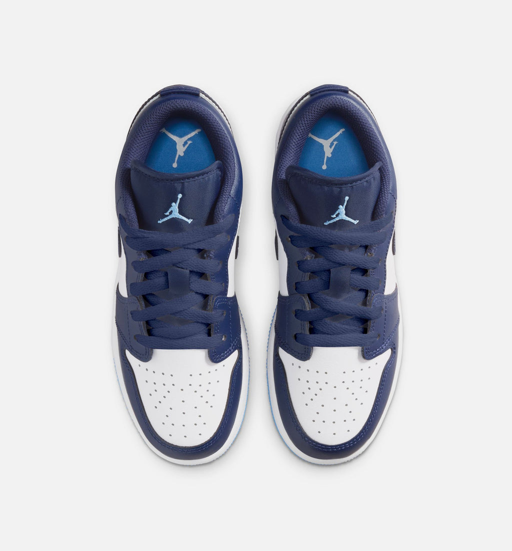Air Jordan 1 Low Grade School Shoes - Midnight Navy
