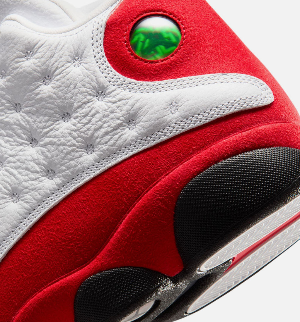 Air Jordan 13 Retro White and University Red Men's Shoes - White/Black/True Red