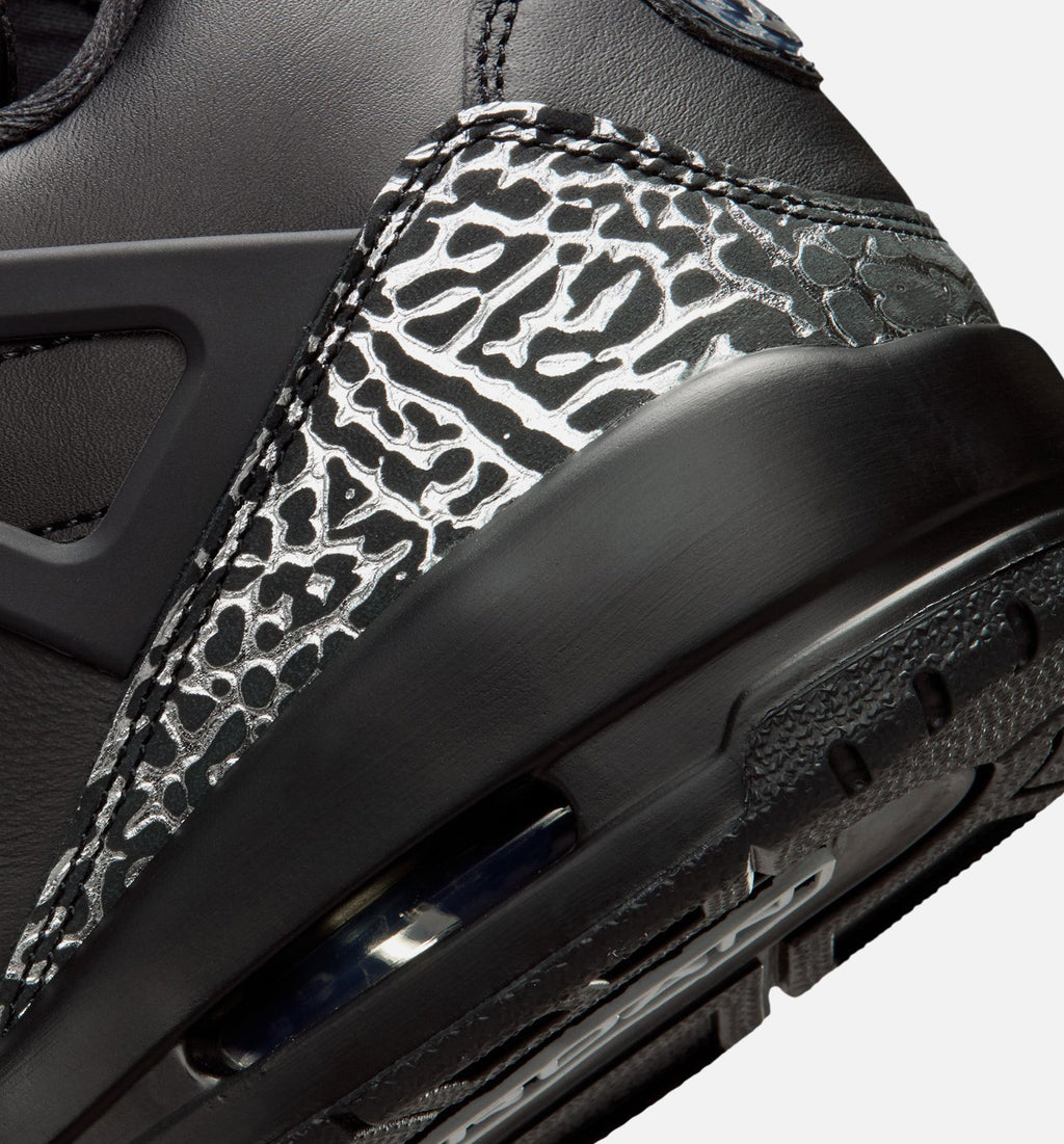 Spizike Low Black and Metallic Silver Men's Basketball Shoes - Black/Metallic Silver