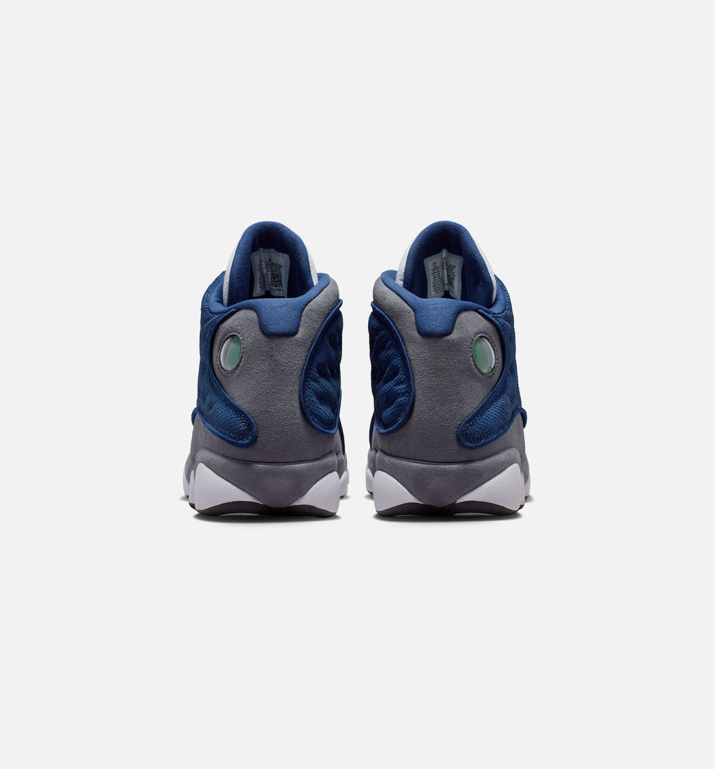 Air Jordan 13 Retro Navy and Flint Grey Men's Shoes - Navy/University Blue/Flint Grey/White