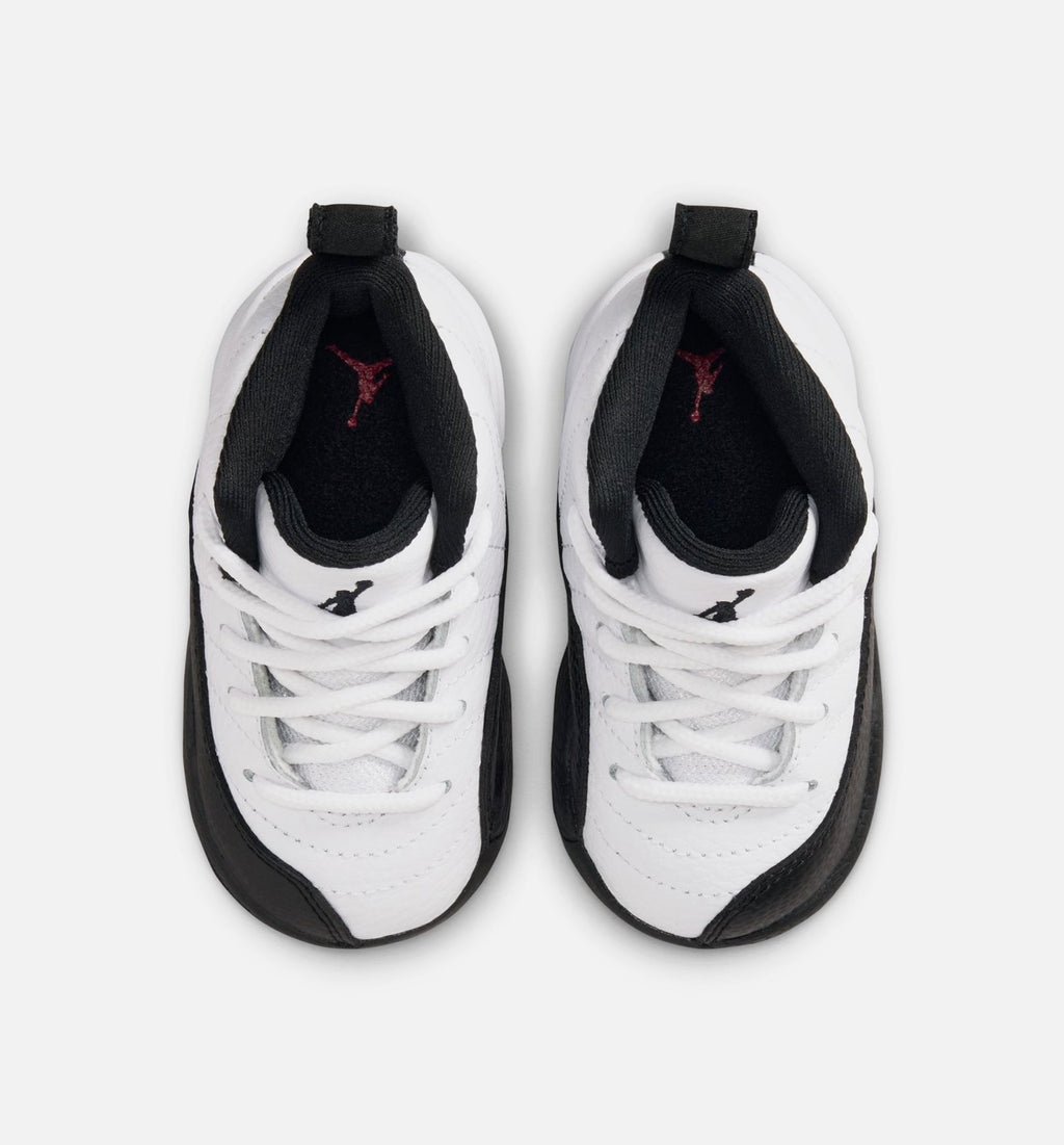 Air Jordan 12 Retro Taxi Infant & Toddler Shoes - White/Black/Taxi