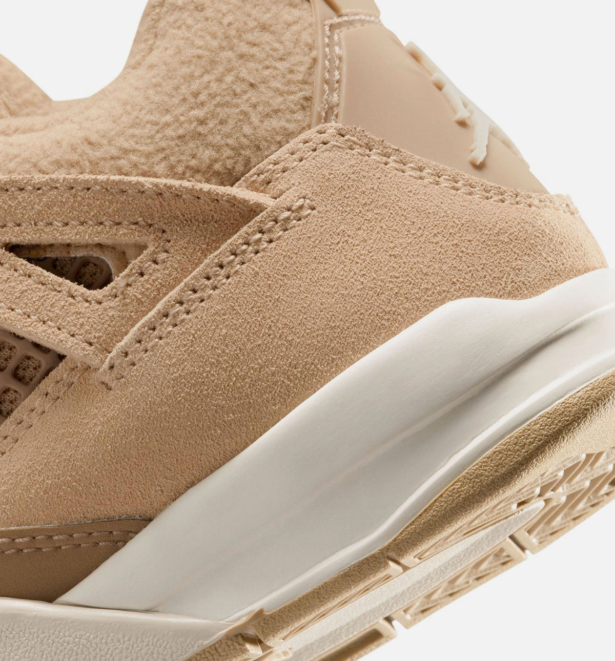 Air Jordan 4 Retro Cozy Girl Preschool Shoes - Hemp/Light Orewood Brown