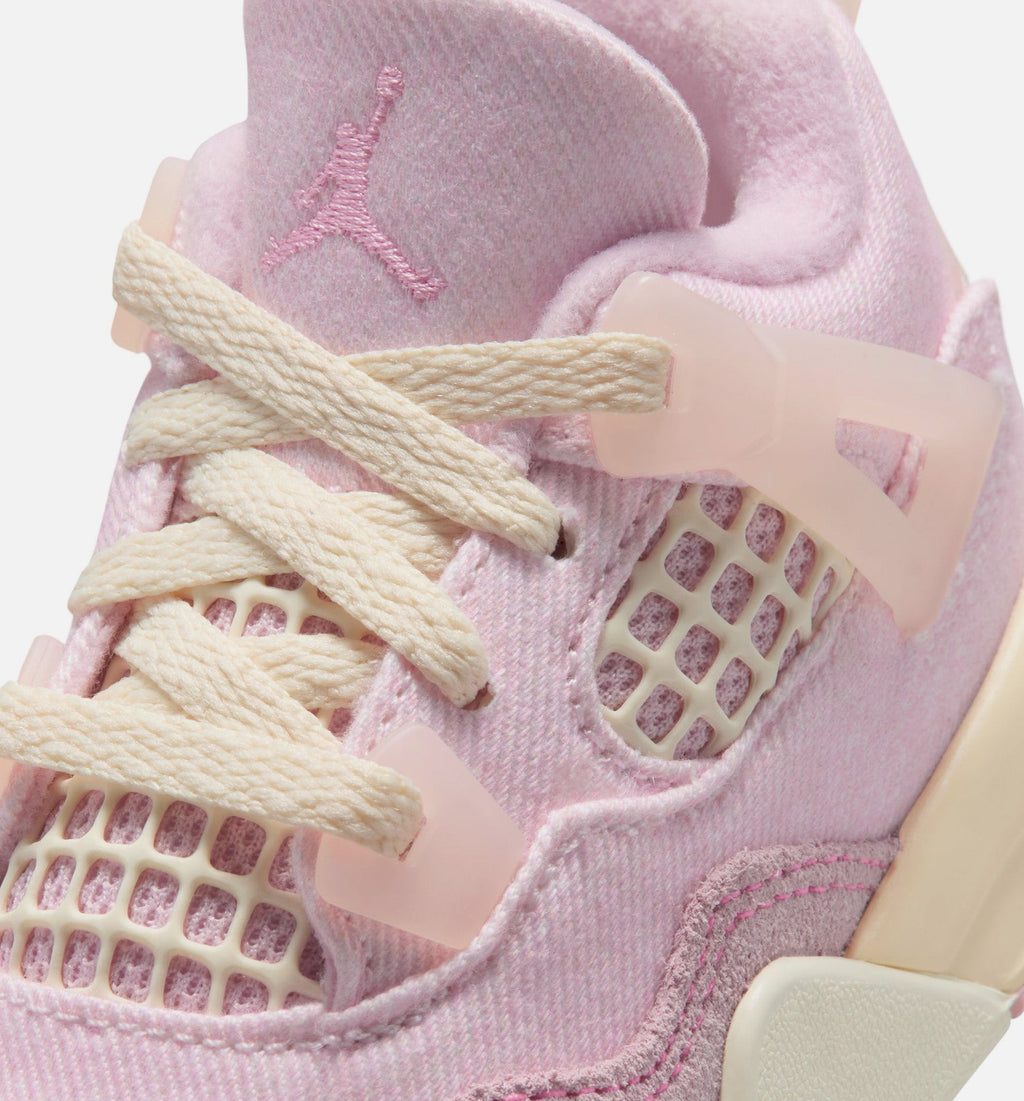Air Jordan 4 Retro Pink Pearl and Iced Carmine Infant & Toddler Shoes - Iced Carmine/Iced Carmine/Coconut Milk/Anthracite/Muslin/Pinksicle