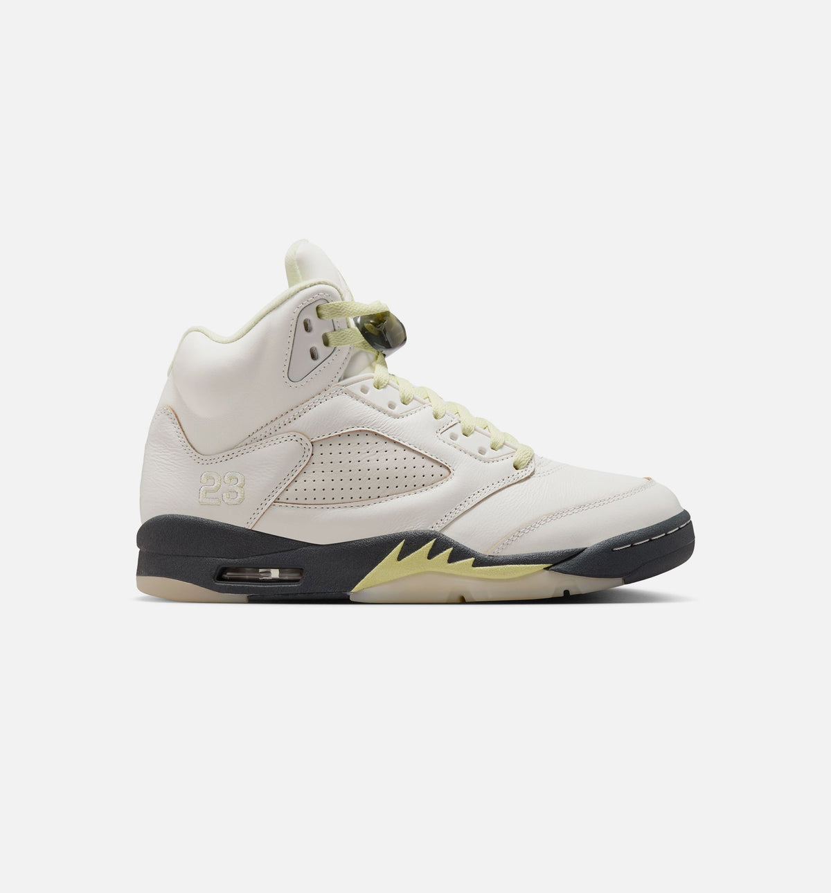 Air Jordan 5 Retro Luminous Green and Sail Women's Shoes - Sail/Luminous Green/Anthracite