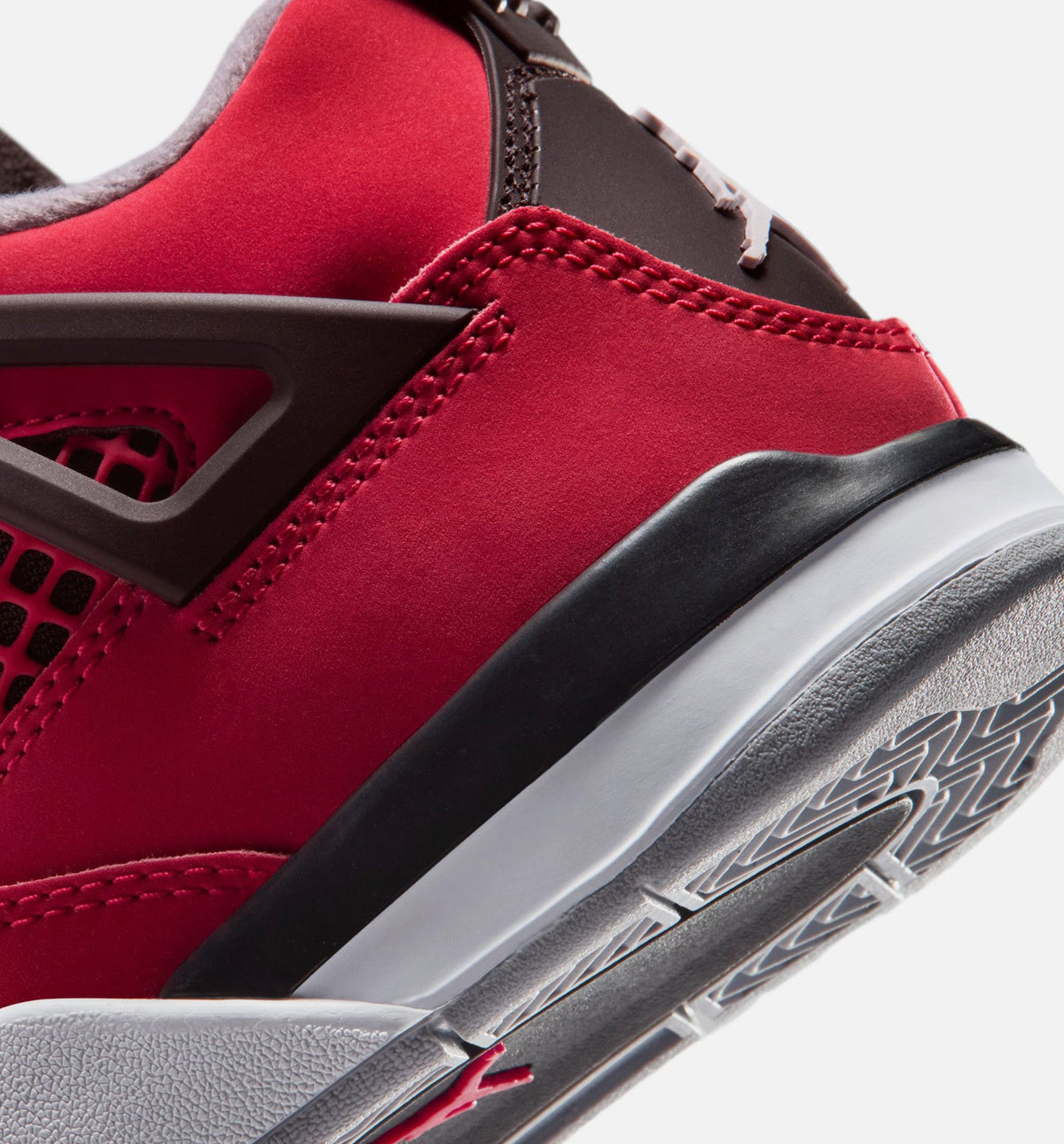 Air Jordan 4 Retro Toro Bravo Preschool Shoes - Fire Red/White/Black/Cement Grey