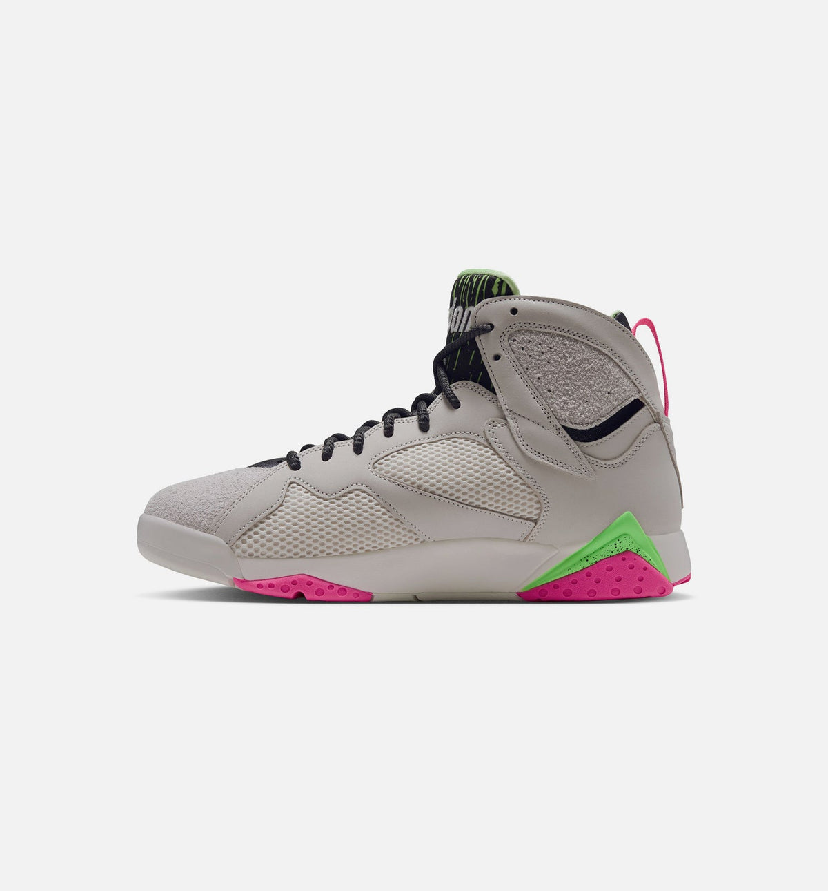 Air Jordan 7 Retro Tennis Day Men's Shoes - Phantom/Lime Blast/Pink Blast/Anthracite
