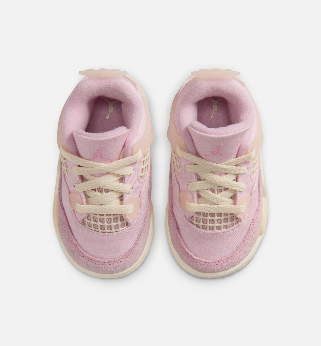 Air Jordan 4 Retro Pink Pearl and Iced Carmine Infant & Toddler Shoes - Iced Carmine/Iced Carmine/Coconut Milk/Anthracite/Muslin/Pinksicle