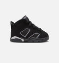 Air Jordan 6 Cap & Gown Infant & Toddler Shoes - Black/Reflective Silver/Black
