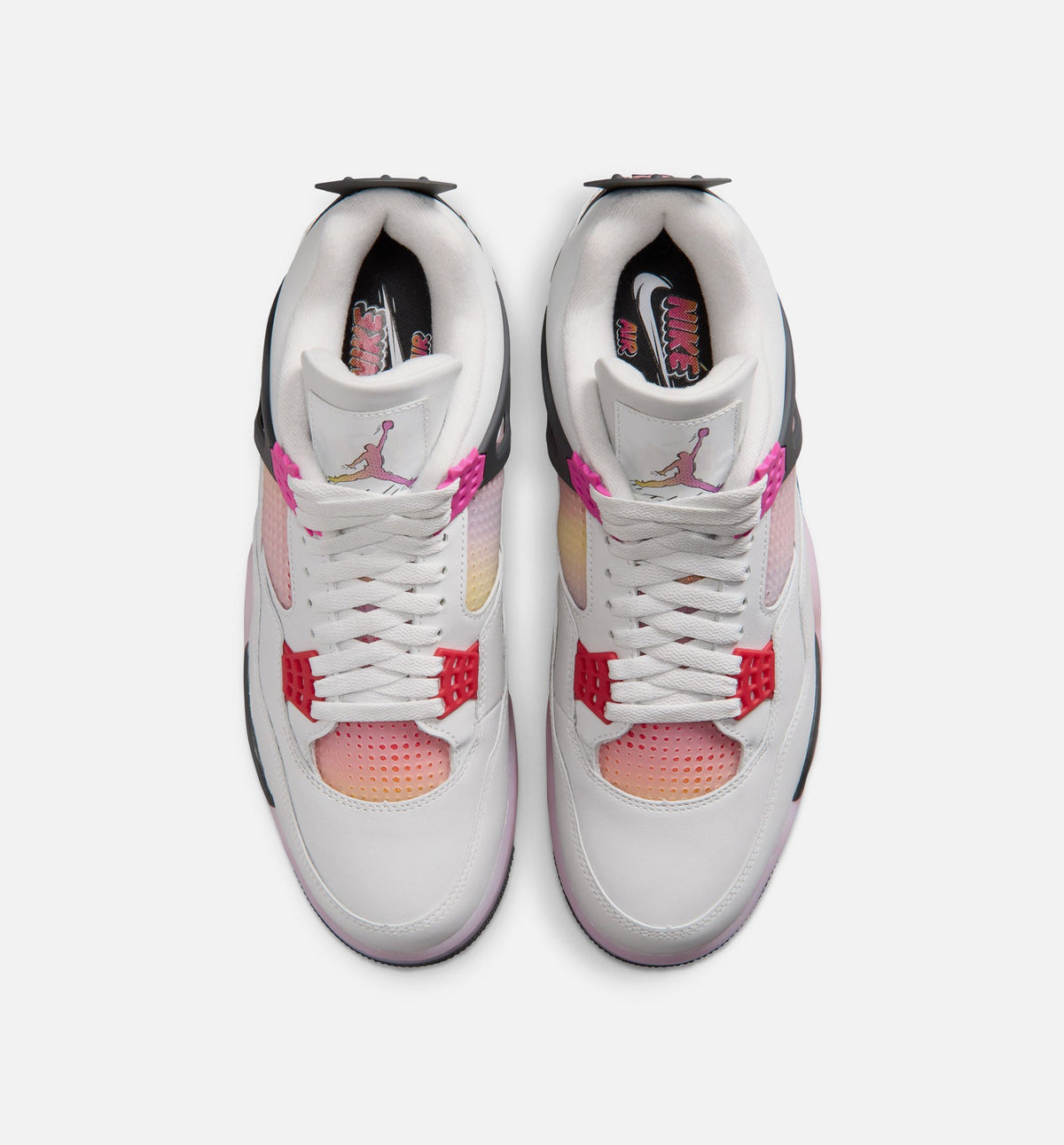 Air Jordan 4 Retro Comic Men's Shoes - Off White/Fire Pink/Anthracite