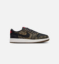 Air Jordan 1 Retro Low OG Laser Black and Varsity Red Grade School Shoes - Black/Varsity Red/Summit White