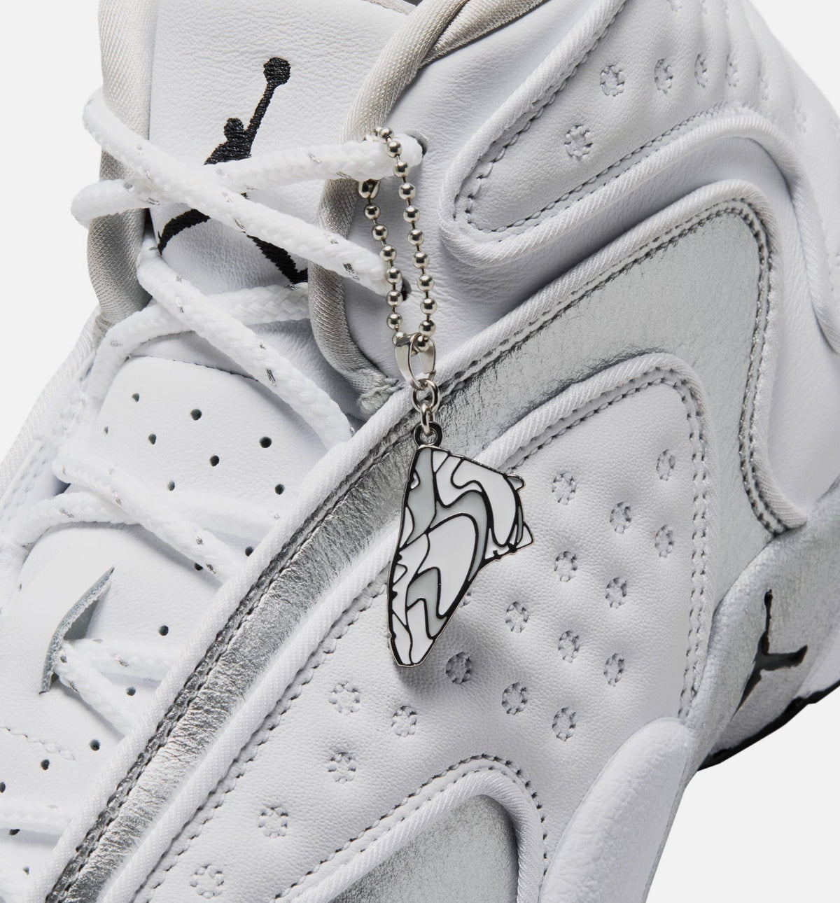 Air Jordan OG Women's Lifestyle Shoes - White / Black / Metallic Silver