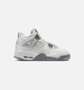 Air Jordan 4 Retro Blue Chill Grade School Shoes - Photon Dust/Blue Chill/Flat Pewter/White/Blue Tint