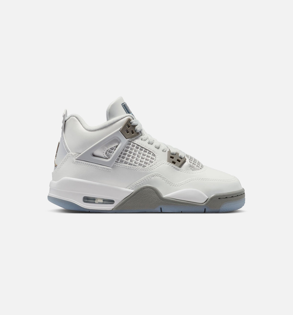 Air Jordan 4 Retro Blue Chill Grade School Shoes - Photon Dust/Blue Chill/Flat Pewter/White/Blue Tint