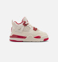 Air Jordan 4 Retro Valentine's Day Infant & Toddler Shoes - Pale Ivory/Sierra Red/Tough Red