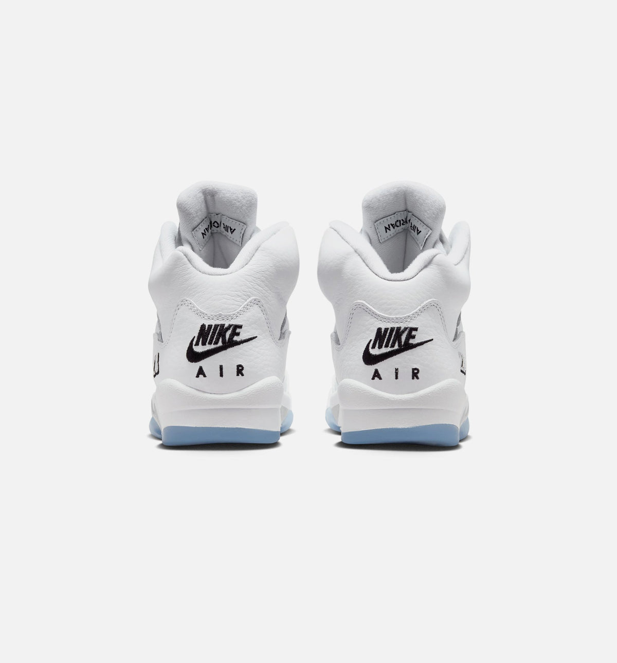 Air Jordan 5 Retro OG White Metallic Grade School Shoes - White/Black/Metallic Silver